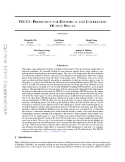 PECOS: Prediction for Enormous and Correlated Output Spaces
