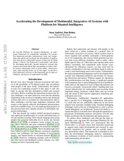 Accelerating the Development of Multimodal, Integrative-AI Systems with
  Platform for Situated Intelligence