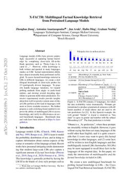 X-FACTR: Multilingual Factual Knowledge Retrieval from Pretrained
  Language Models
