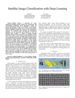 Satellite Image Classification with Deep Learning
