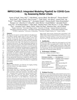 IMPECCABLE: Integrated Modeling PipelinE for COVID Cure by Assessing
  Better LEads