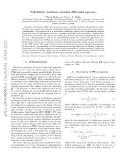 Probabilistic simulation of partial differential equations