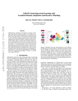 LiDAM: Semi-Supervised Learning with Localized Domain Adaptation and
  Iterative Matching