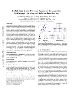 CoRel: Seed-Guided Topical Taxonomy Construction by Concept Learning and
  Relation Transferring