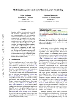 Modeling Protagonist Emotions for Emotion-Aware Storytelling