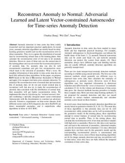 Reconstruct Anomaly to Normal: Adversarial Learned and Latent
  Vector-constrained Autoencoder for Time-series Anomaly Detection