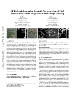 PP-LinkNet: Improving Semantic Segmentation of High Resolution Satellite
  Imagery with Multi-stage Training