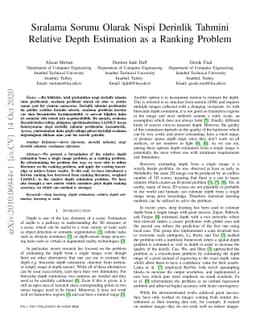 Relative Depth Estimation as a Ranking Problem