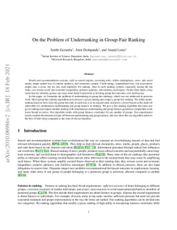 On the Problem of Underranking in Group-Fair Ranking