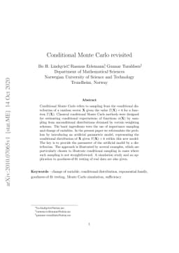 Conditional Monte Carlo revisited