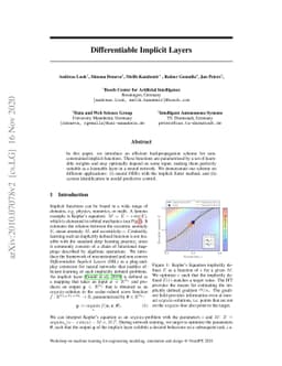 Differentiable Implicit Layers