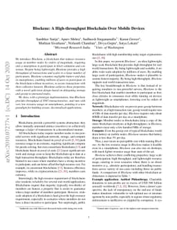 Blockene: A High-throughput Blockchain Over Mobile Devices