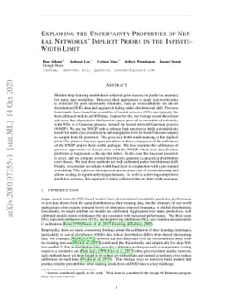 Exploring the Uncertainty Properties of Neural Networks' Implicit Priors
  in the Infinite-Width Limit