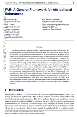 FAR: A General Framework for Attributional Robustness