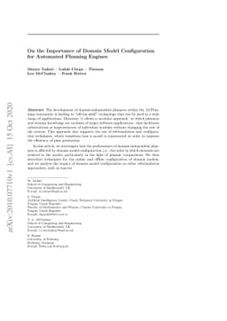 On the Importance of Domain Model Configuration for Automated Planning
  Engines