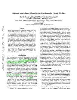 Boosting Image-based Mutual Gaze Detection using Pseudo 3D Gaze