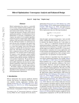 Bilevel Optimization: Convergence Analysis and Enhanced Design