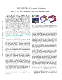 RGB-D SLAM with Structural Regularities