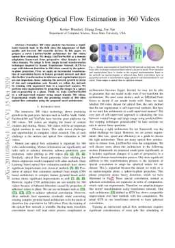 Revisiting Optical Flow Estimation in 360 Videos