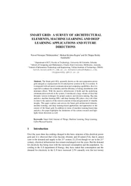 Smart Grid: A Survey of Architectural Elements, Machine Learning and
  Deep Learning Applications and Future Directions