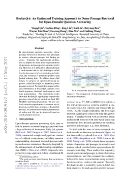 RocketQA: An Optimized Training Approach to Dense Passage Retrieval for
  Open-Domain Question Answering