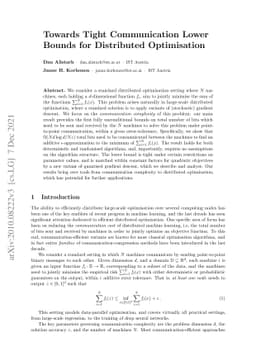 Towards Tight Communication Lower Bounds for Distributed Optimisation