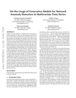 On the Usage of Generative Models for Network Anomaly Detection in
  Multivariate Time-Series