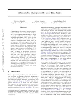 Differentiable Divergences Between Time Series