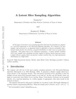A Latent Slice Sampling Algorithm