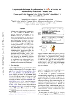 Linguistically-Informed Transformations (LIT): A Method for
  Automatically Generating Contrast Sets