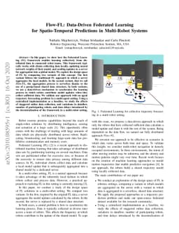 Flow-FL: Data-Driven Federated Learning for Spatio-Temporal Predictions
  in Multi-Robot Systems