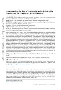 Understanding the Role of Intermediaries in Online Social E-commerce: An
  Exploratory Study of Beidian