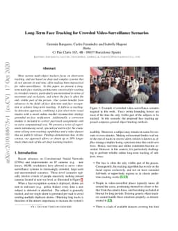 Long-Term Face Tracking for Crowded Video-Surveillance Scenarios