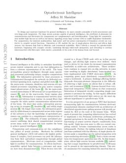 Optoelectronic Intelligence