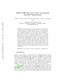 DEAL: Difficulty-aware Active Learning for Semantic Segmentation