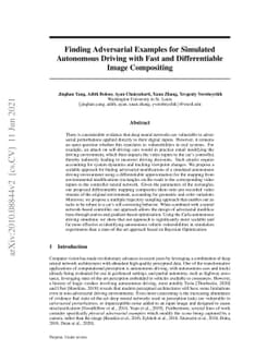 Finding Physical Adversarial Examples for Autonomous Driving with Fast
  and Differentiable Image Compositing