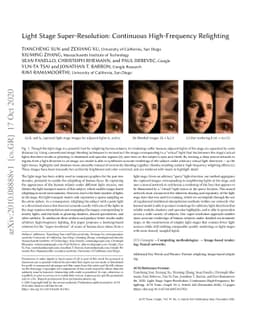Light Stage Super-Resolution: Continuous High-Frequency Relighting