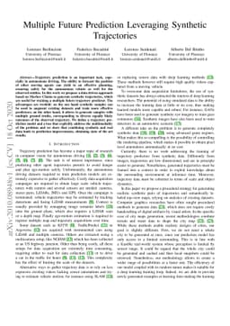 Multiple Future Prediction Leveraging Synthetic Trajectories