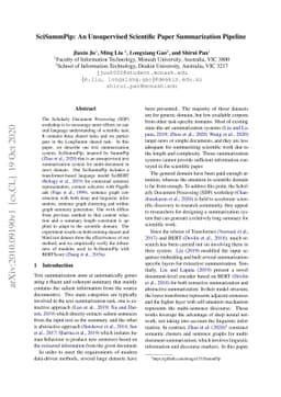 SciSummPip: An Unsupervised Scientific Paper Summarization Pipeline