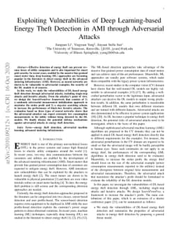 Exploiting Vulnerabilities of Deep Learning-based Energy Theft Detection
  in AMI through Adversarial Attacks