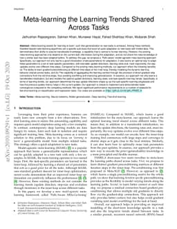 Meta-learning the Learning Trends Shared Across Tasks