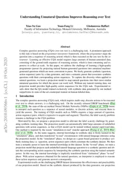 Understanding Unnatural Questions Improves Reasoning over Text