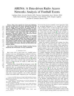 ARENA: A Data-driven Radio Access Networks Analysis of Football Events