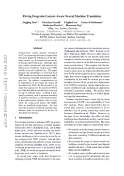 Diving Deep into Context-Aware Neural Machine Translation