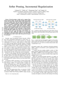 Softer Pruning, Incremental Regularization
