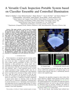 A Versatile Crack Inspection Portable System based on Classifier
  Ensemble and Controlled Illumination