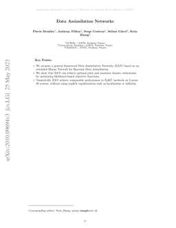 Data Assimilation Networks