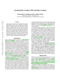 Proximal Policy Gradient: PPO with Policy Gradient