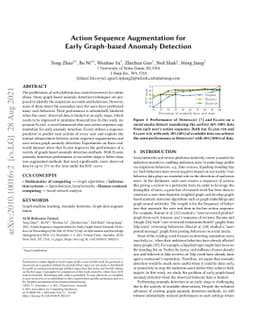 Action Sequence Augmentation for Early Graph-based Anomaly Detection