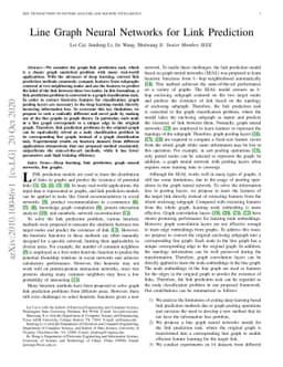 Line Graph Neural Networks for Link Prediction
